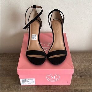 Martha Everyday Suede Black Women's Heels
